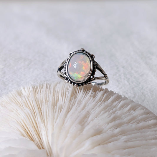[MROP02] Opal Silver Ring 澳寶石銀戒指