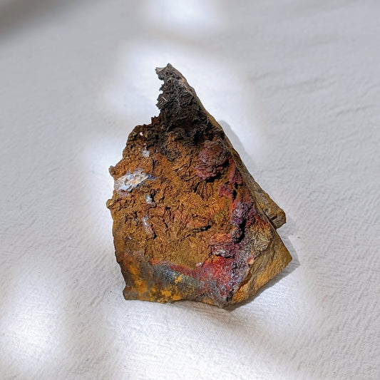 [GO01] Goethite ps. Barite with iridescent Goethite and Calcite, USA