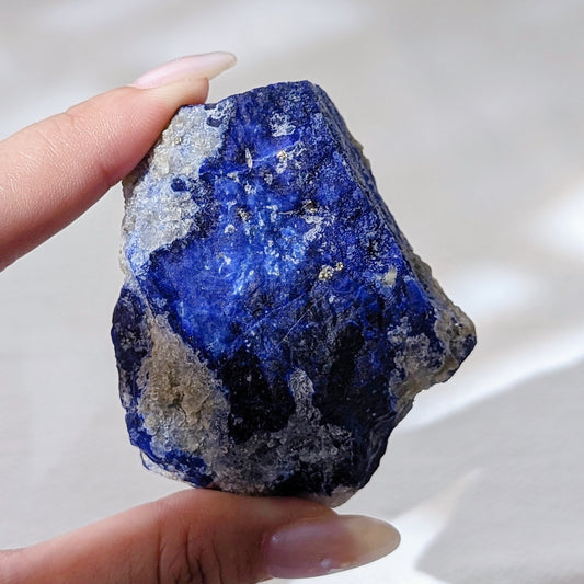 [LL18] Premium Quality Raw Lapis Lazuli 老礦青花紋青金石原石