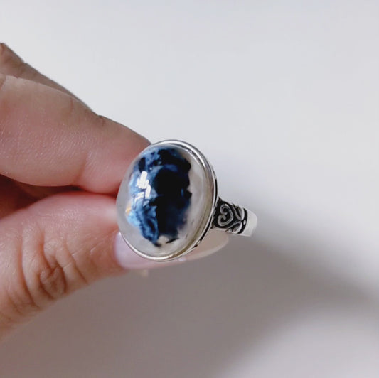 [MRPI01] Pietersite Silver Ring 高品玉化彼得石銀戒指