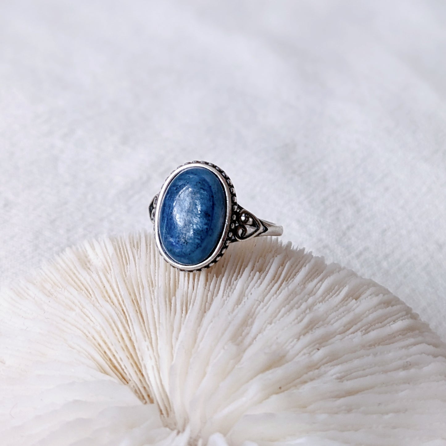 [MRKY02] Kyanite Silver ring 藍晶銀戒指