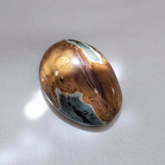 [PJ01] Polychrome Jasper Palm Stone