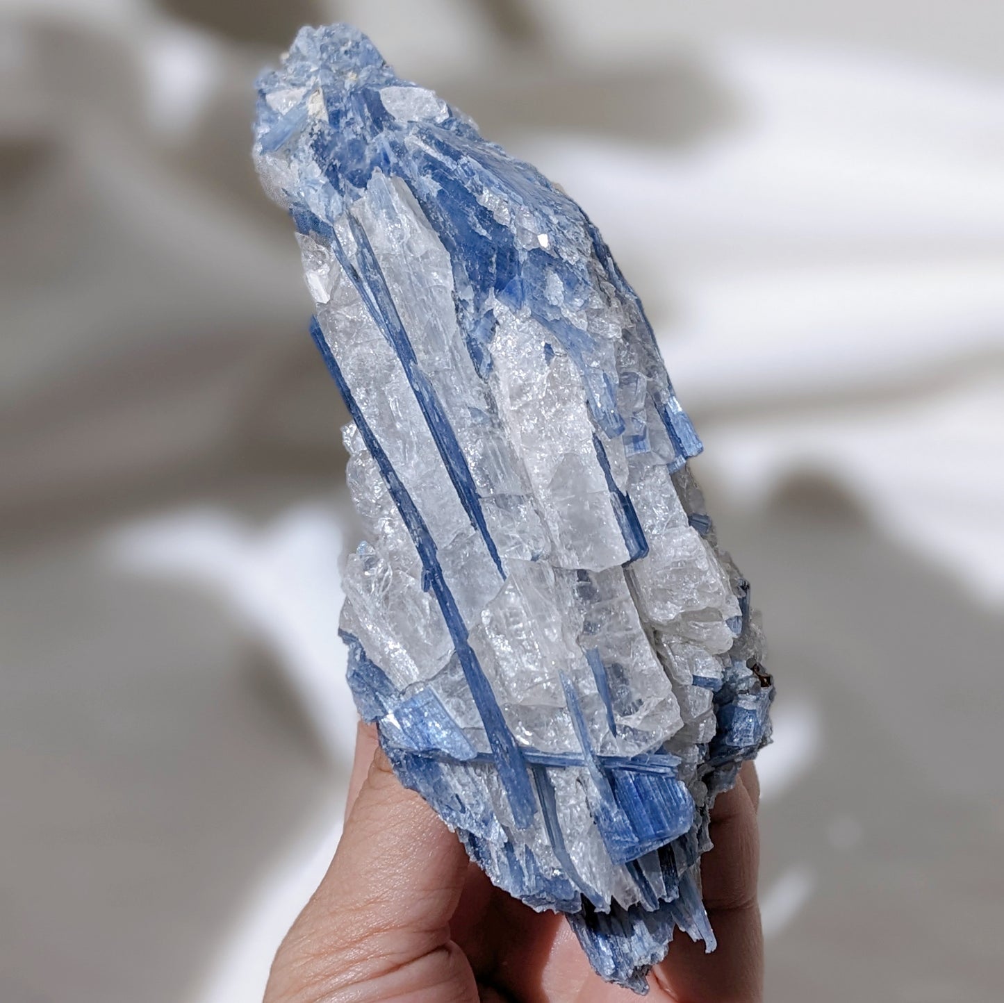 [KY04] Kyanite with Clear Quartz & Spessartite Garnets