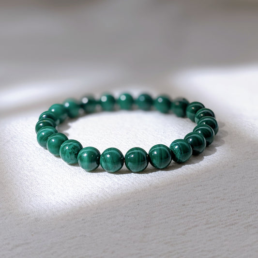 [MBMA01] Malachite Beaded Bracelet 8mm