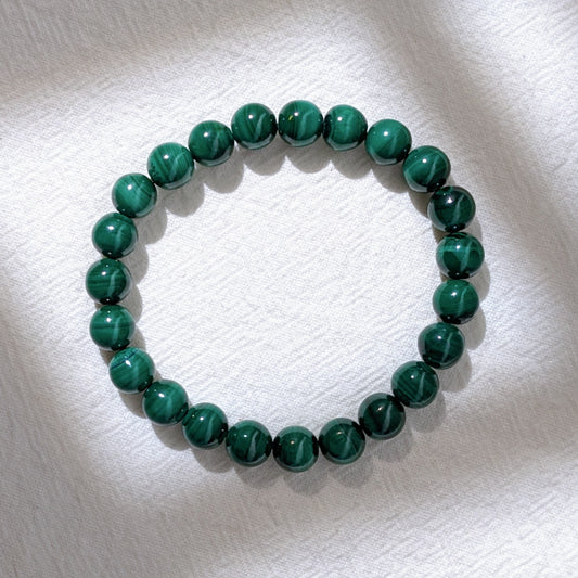 [MBMA01] Malachite Beaded Bracelet 8mm