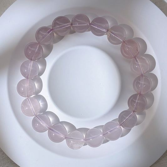 [MBRQ02] Rose Quartz Beaded Bracelet 貓眼星光粉晶手串 10mm