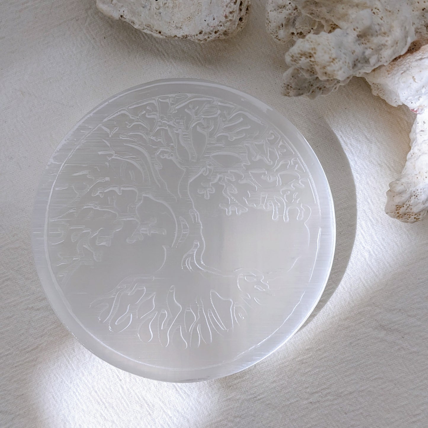 [SEPL07] Tree of Life Selenite Plate