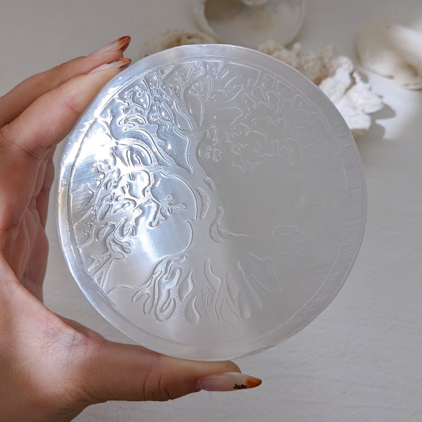 [SEPL07] Tree of Life Selenite Plate