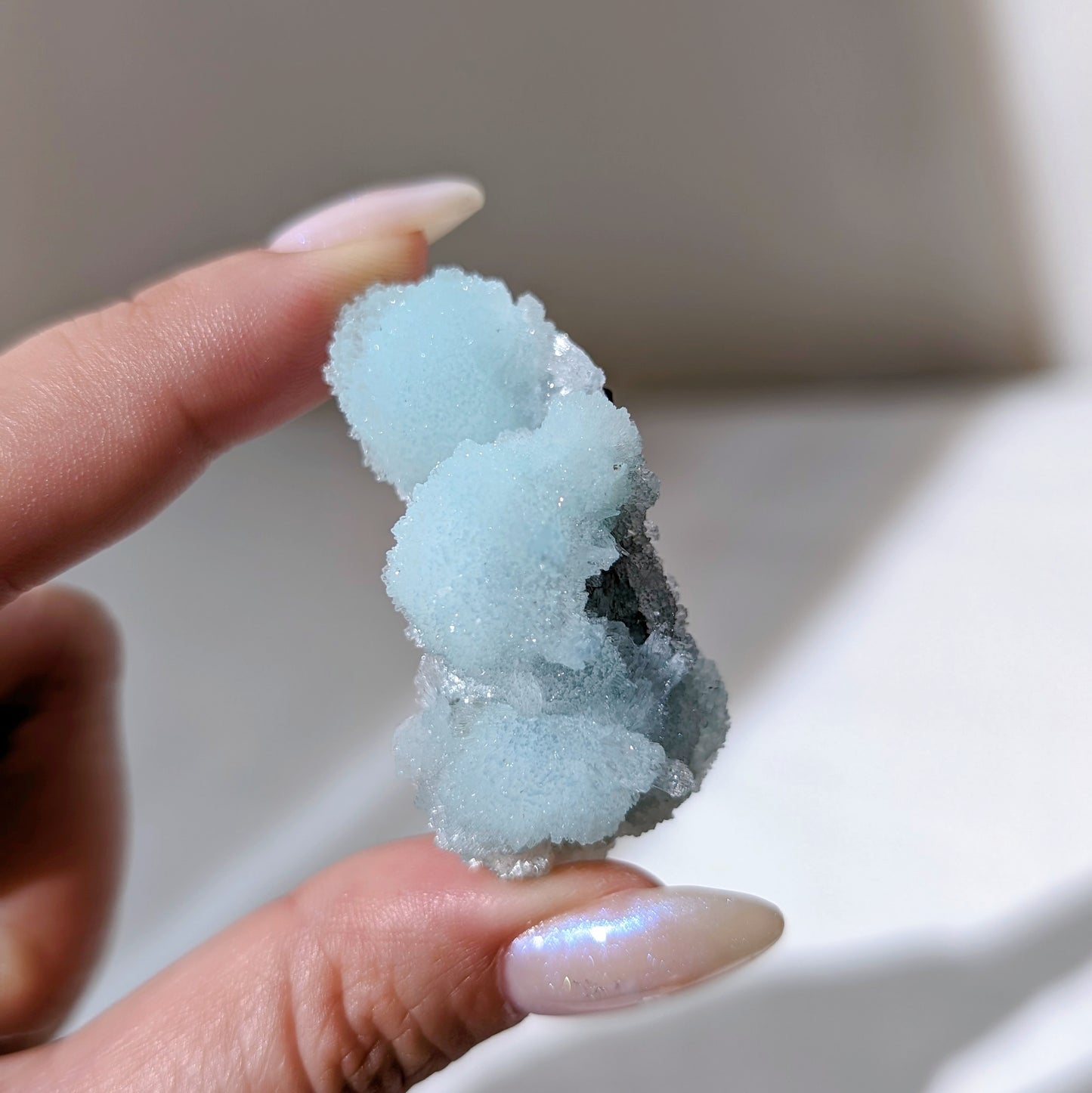 [AR07] High Quality Blue Aragonite, Yunnan 雲南藍霰石