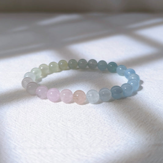 [MBMG01] Morganite Beaded Bracelet 摩根石手串 8mm