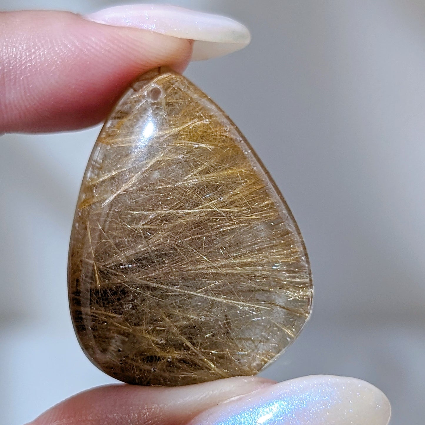 [PEGR01] Golden Rutilated Quartz Pendant