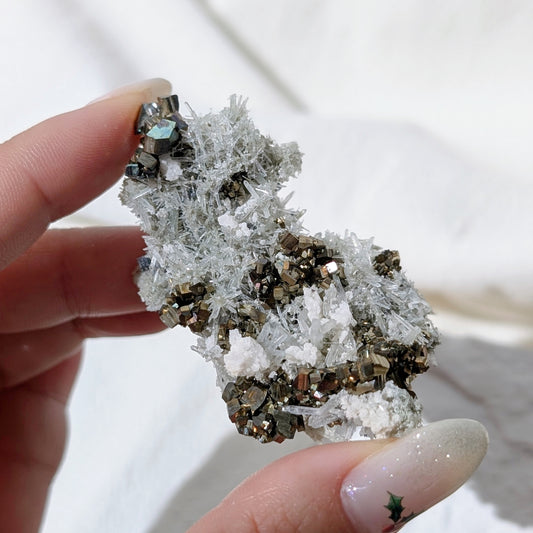 [PY28] Pyrite, Galena with Quartz, Bulgaria 保加利亞黃鐵礦方鉛礦白水晶共生