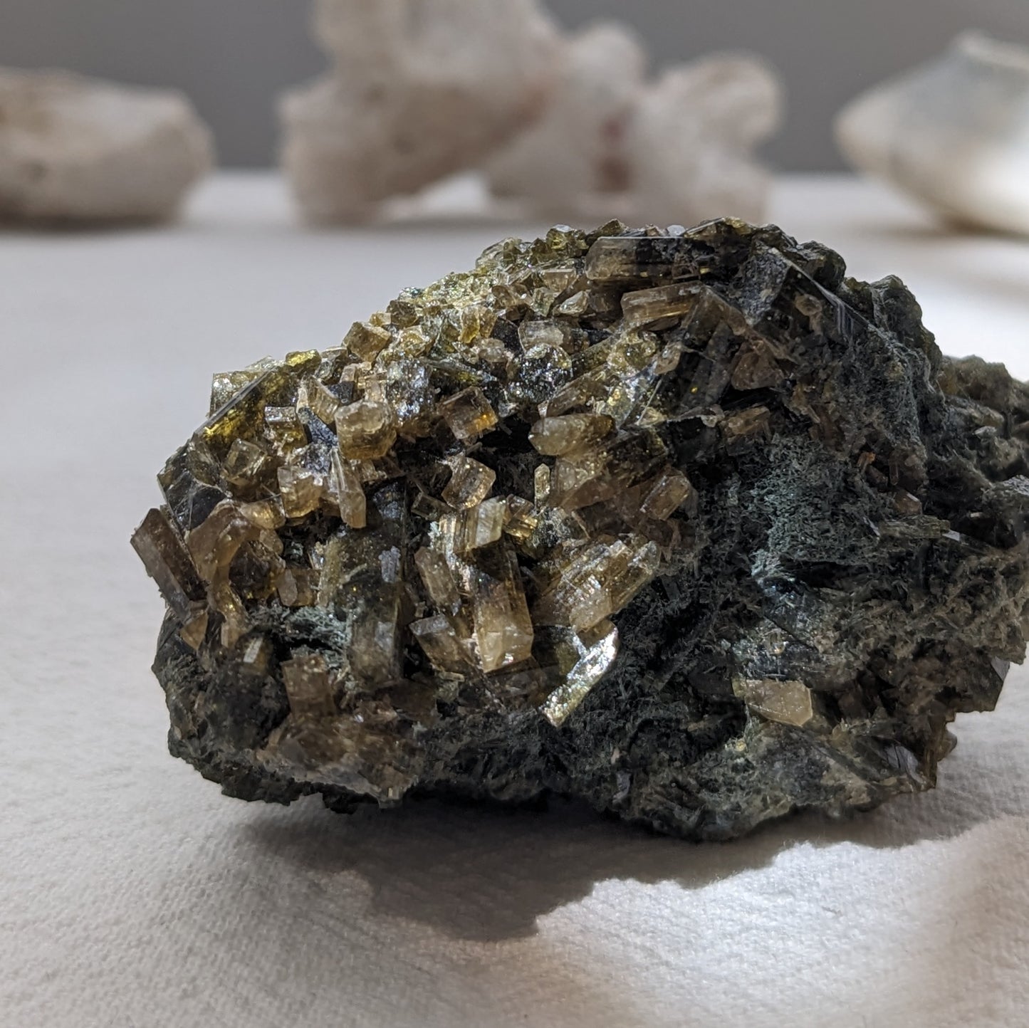 [EP03] Gemmy Epidote Cluster, Peru