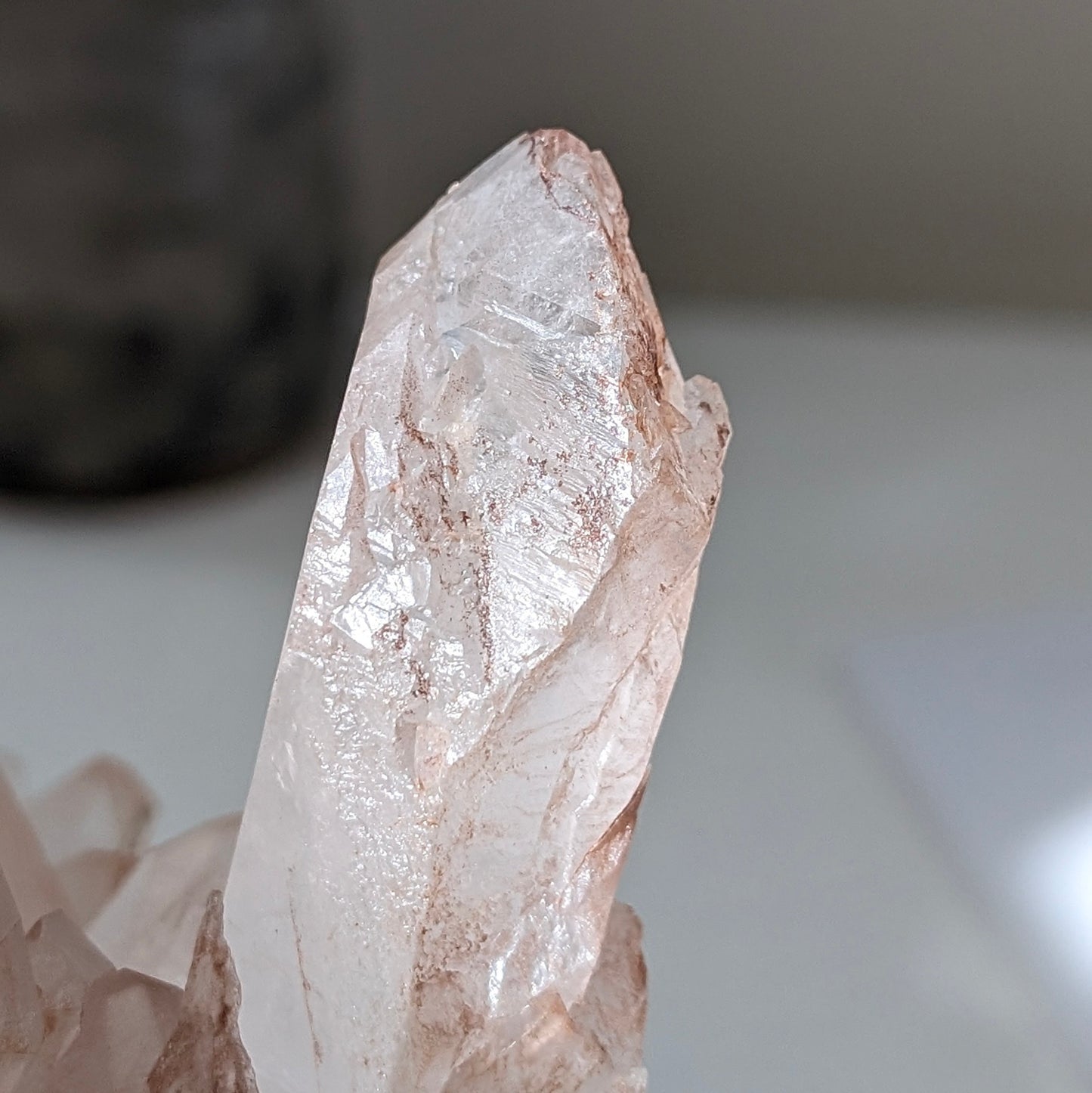 [QT05] Pink Clear Quartz Cluster, Madagascar