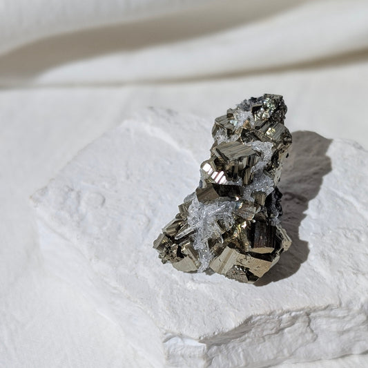 [PY25] Pyrite, Galena with Quartz, Bulgaria 保加利亞黃鐵礦方鉛礦白水晶共生