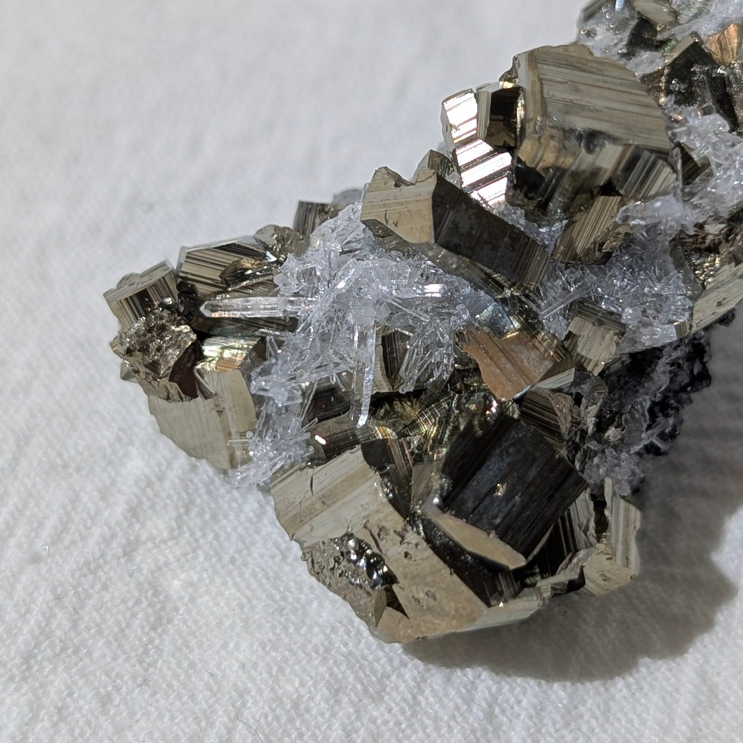 [PY25] Pyrite, Galena with Quartz, Bulgaria 保加利亞黃鐵礦方鉛礦白水晶共生