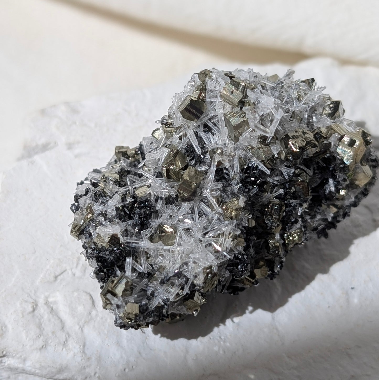 [PY29] Pyrite, Galena with Quartz, Bulgaria 保加利亞黃鐵礦方鉛礦白水晶共生