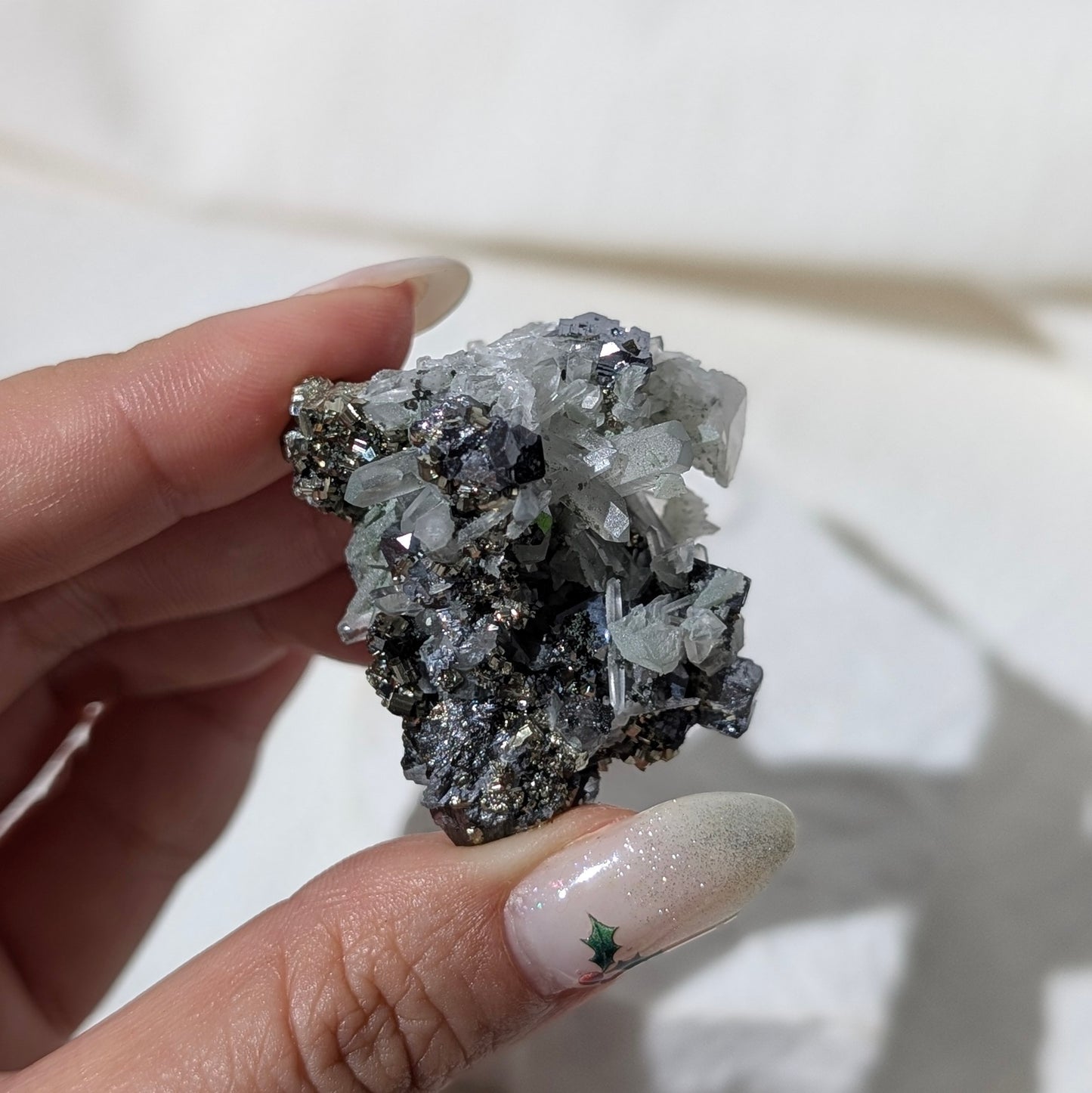 [PY32] Pyrite, Galena with Quartz, Bulgaria 保加利亞黃鐵礦方鉛礦白水晶共生