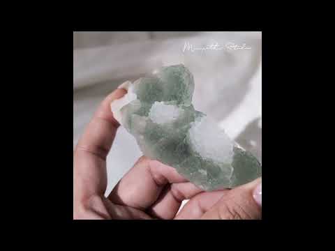 [FL34] Green Fluorite with Quartz Flower 福建綠螢石白水晶花