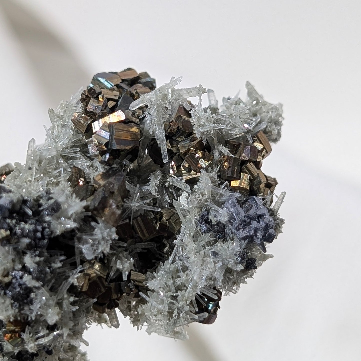 [PY28] Pyrite, Galena with Quartz, Bulgaria 保加利亞黃鐵礦方鉛礦白水晶共生