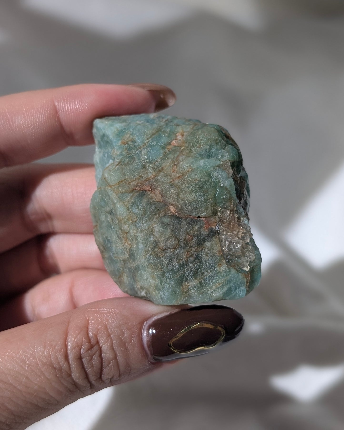 [AM01] Raw Amazonite for heart chakra healing (set of 2) 天河石原石