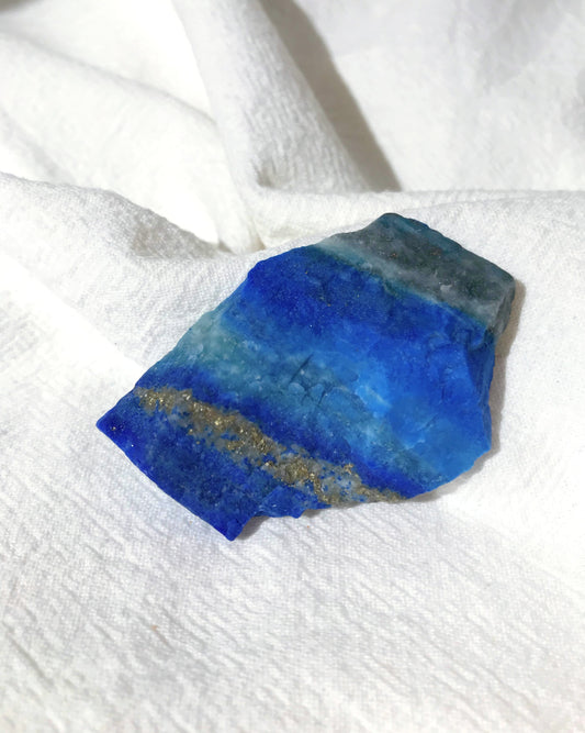 [LL27] Premium Quality Raw Lapis Lazuli 老礦青花紋青金石原石