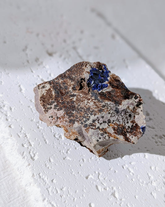 [AZ32] Azurite on matrix, Morocco