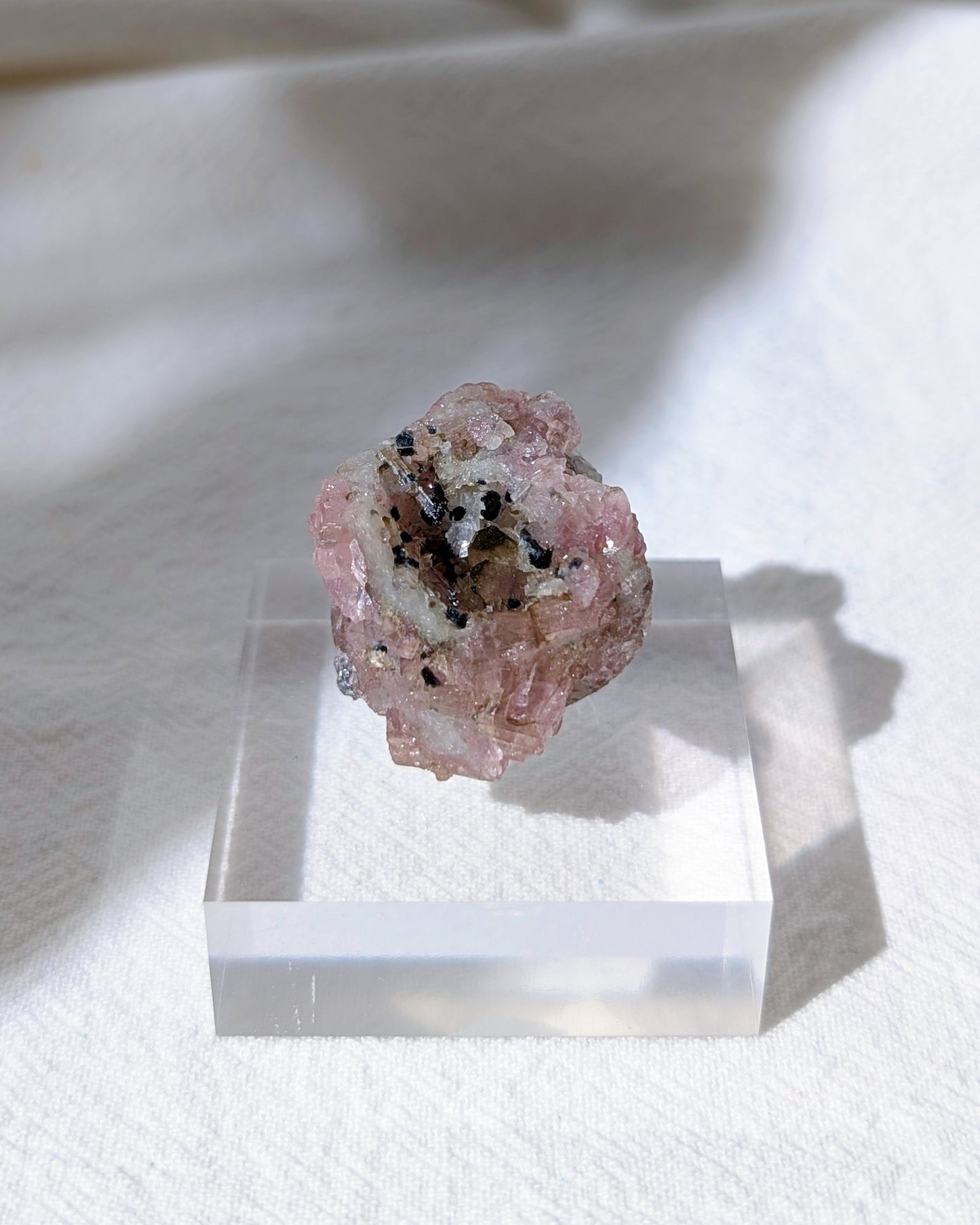 [PT01] Pink & Green Tourmaline mini geode 粉紅碧璽/西瓜碧璽迷你晶洞