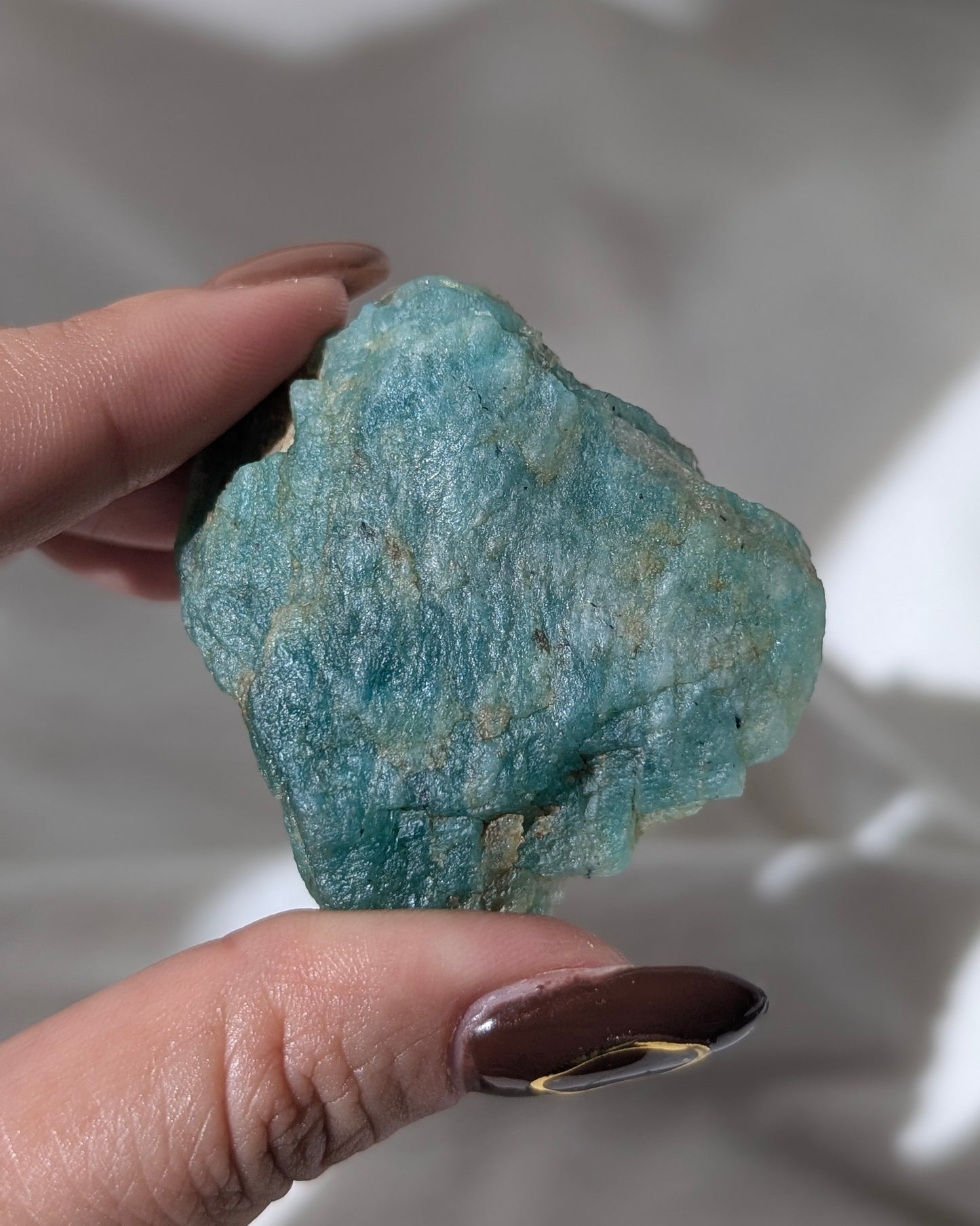 [AM01] Raw Amazonite for heart chakra healing (set of 2) 天河石原石