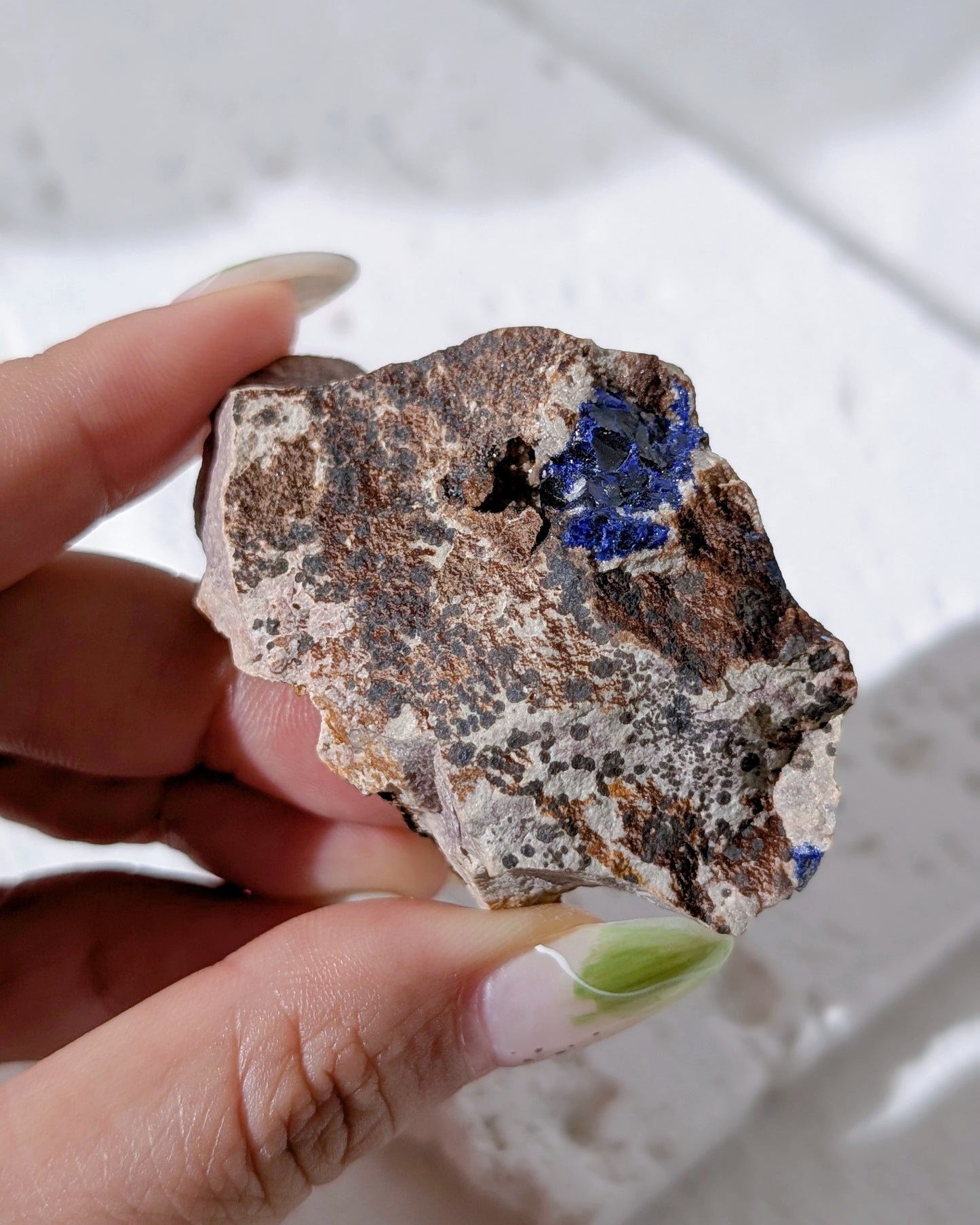 [AZ32] Azurite on matrix, Morocco