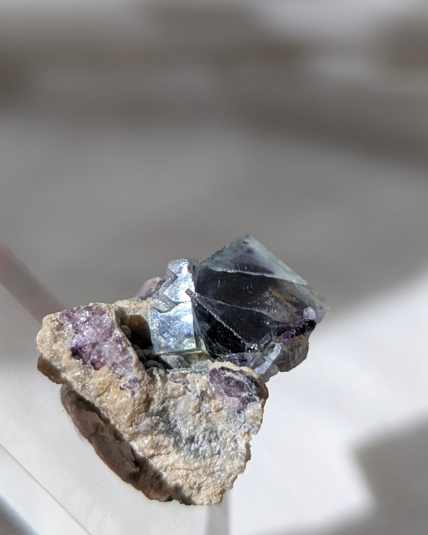 [FL27] Blue & Purple Fluorite mini specimen 瑤崗仙紫藍螢迷你礦標