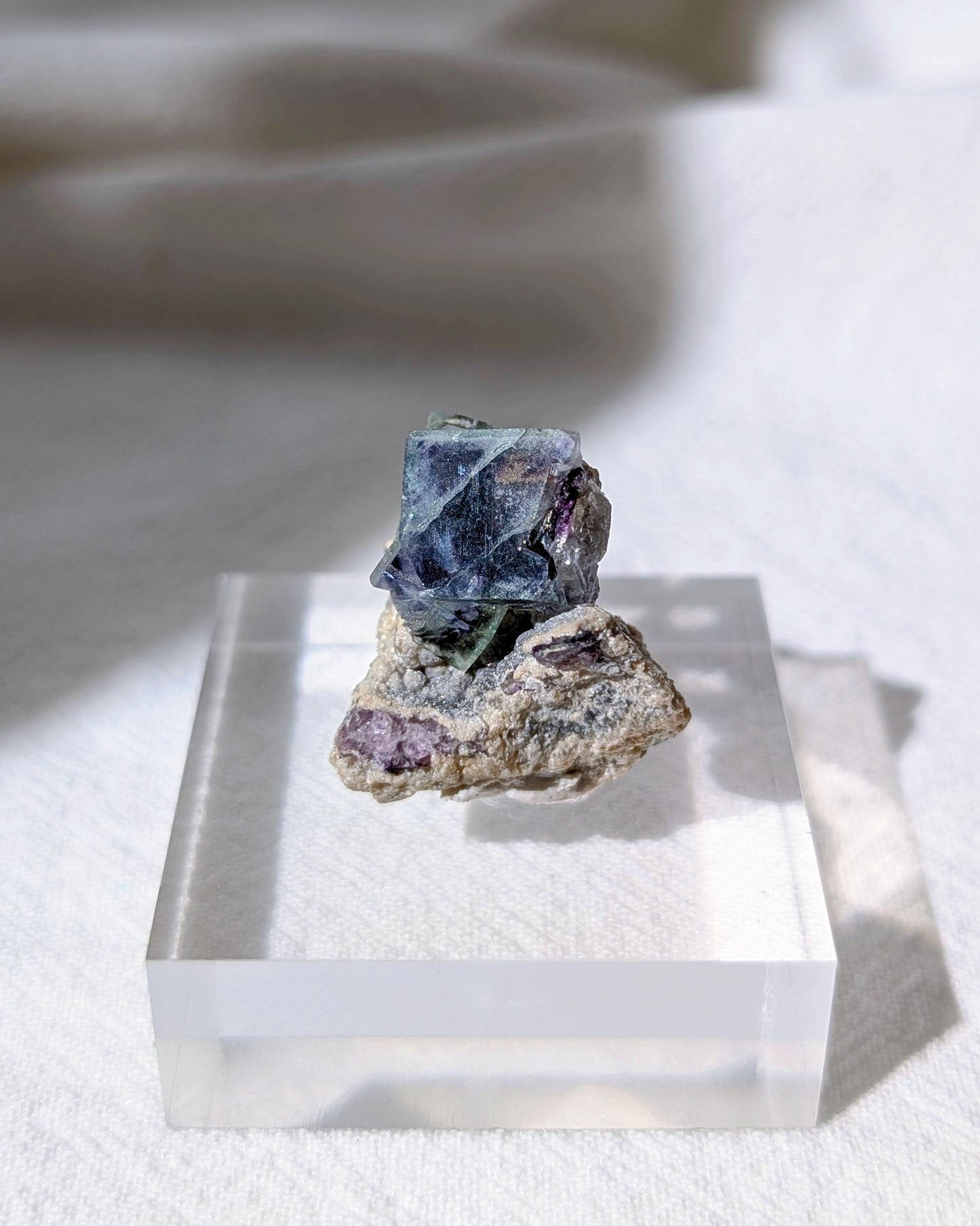 [FL27] Blue & Purple Fluorite mini specimen 瑤崗仙紫藍螢迷你礦標