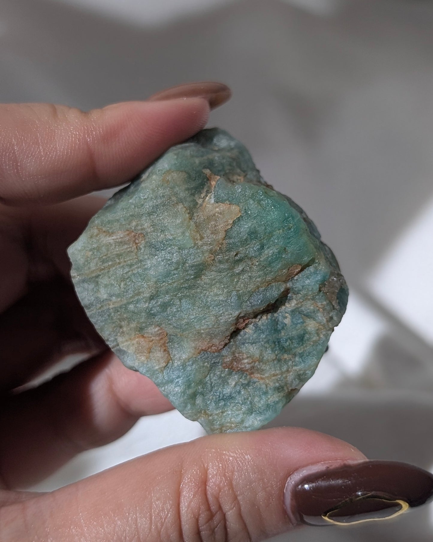 [AM01] Raw Amazonite for heart chakra healing (set of 2) 天河石原石