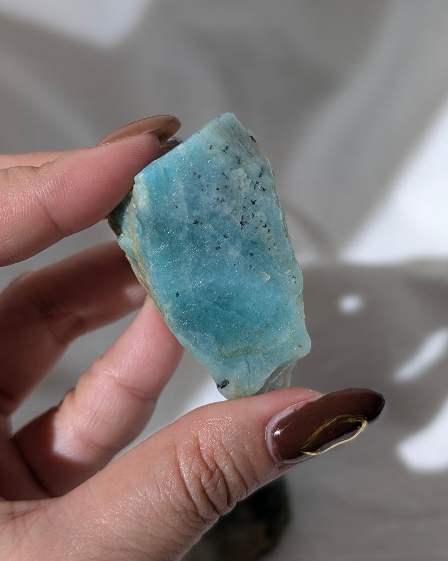 [AM02] Raw Amazonite for heart chakra healing (set of 2) 天河石原石