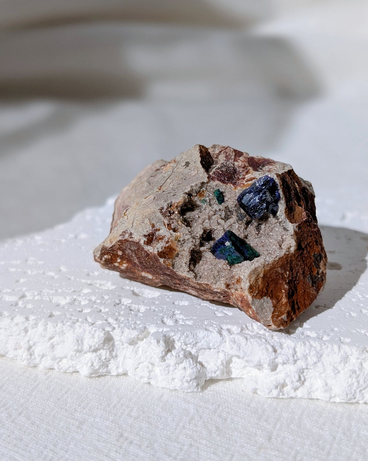 [AZ30] Azurite on matrix, Morocco