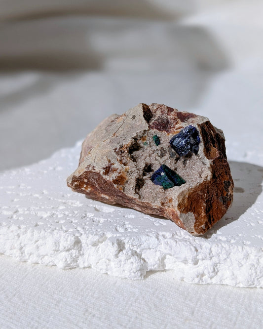 [AZ30] Azurite on matrix, Morocco