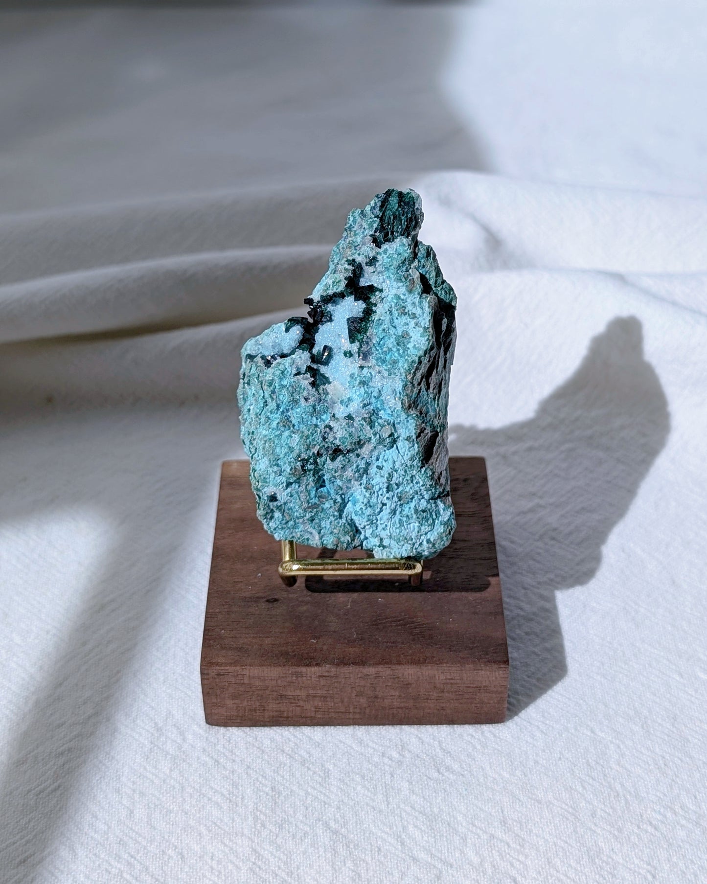 [CY11] Druzy Chrysocolla Malachite, Congo 孔雀礦矽孔雀礦石英共生