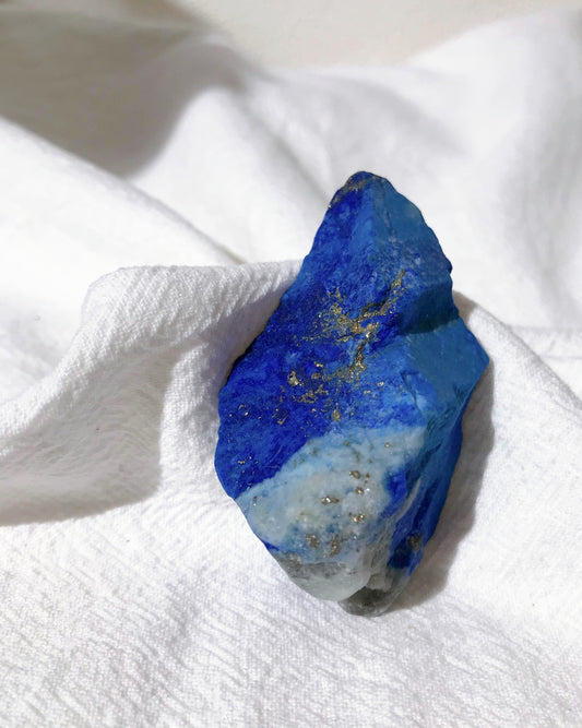 [LL26] Premium Quality Raw Lapis Lazuli 老礦青花紋青金石原石