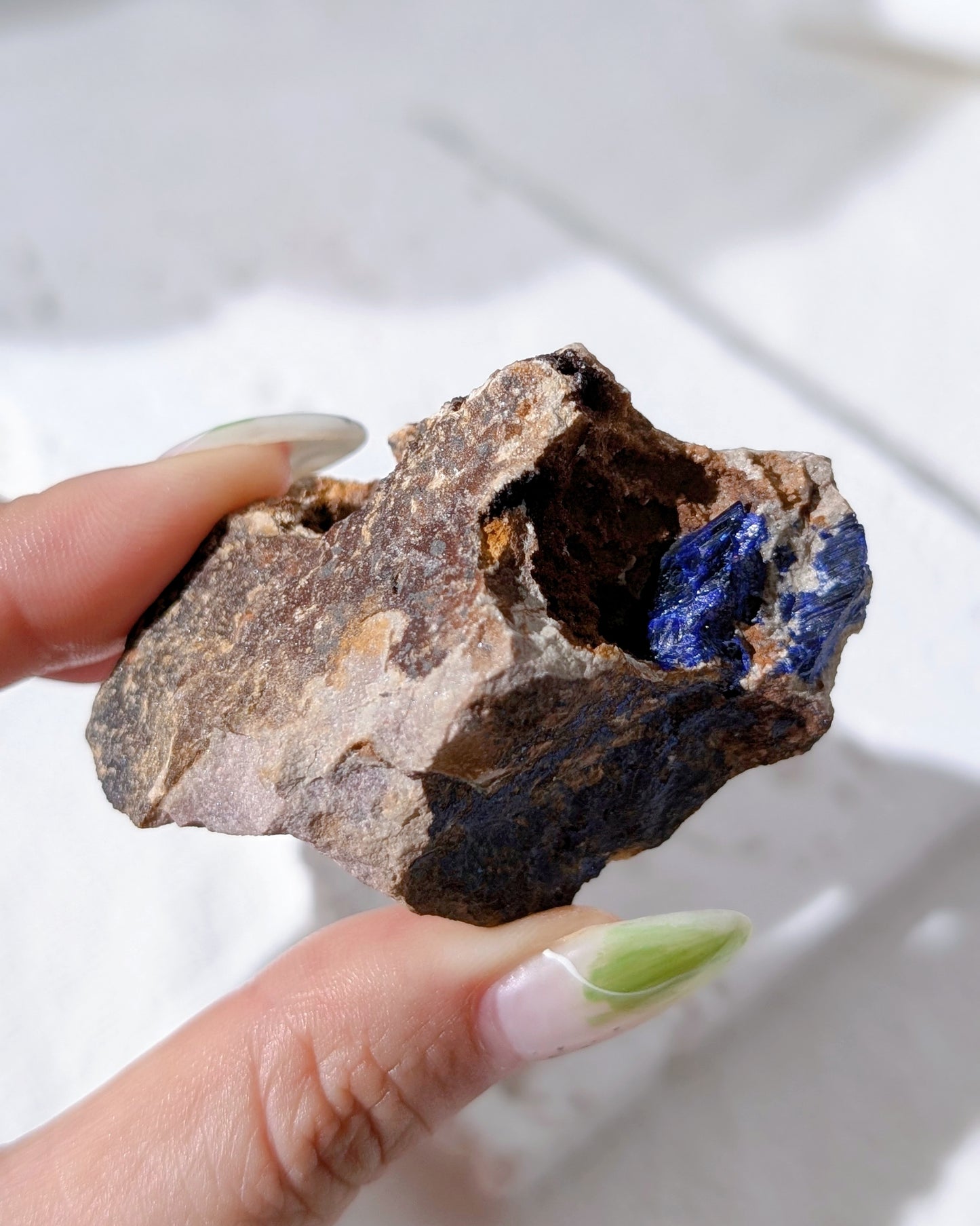 [AZ32] Azurite on matrix, Morocco