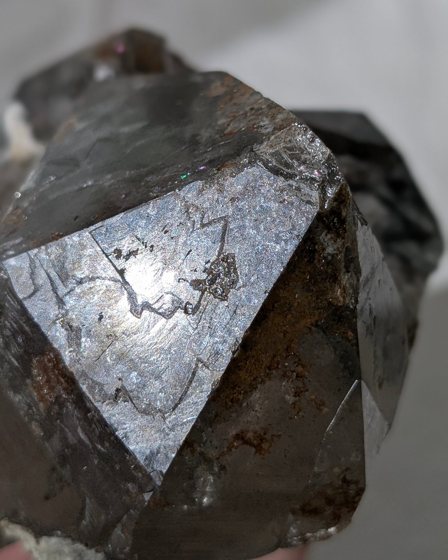 [HQ06] Himalayan Elestial Quartz with green lodolite & specularite (alligator+record keeper), Pakistan