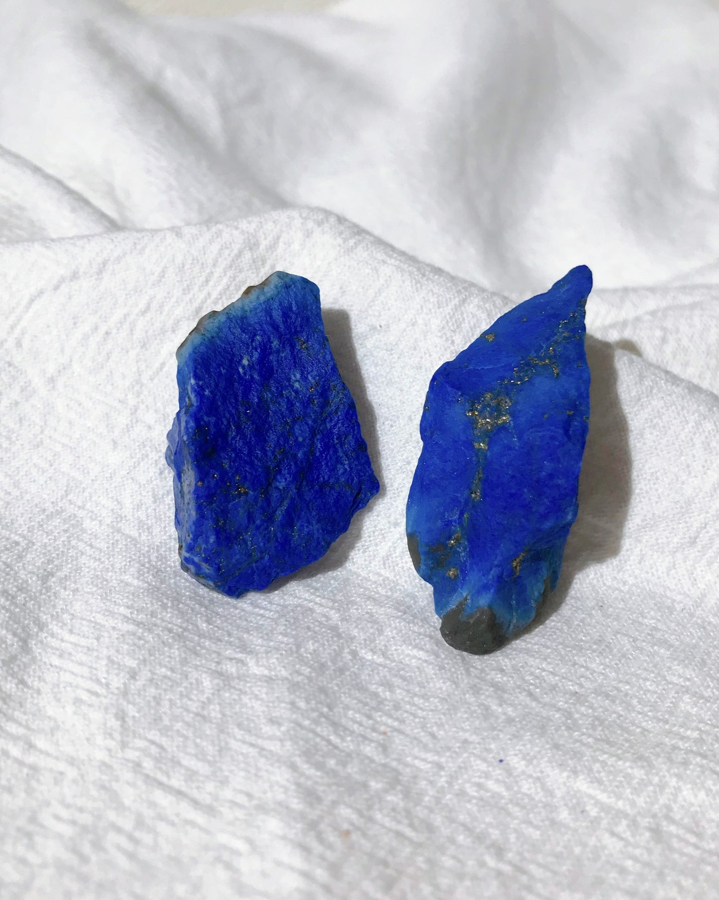 [LL29] Premium Quality Raw Lapis Lazuli (set of 2) 老礦青花紋青金石原石