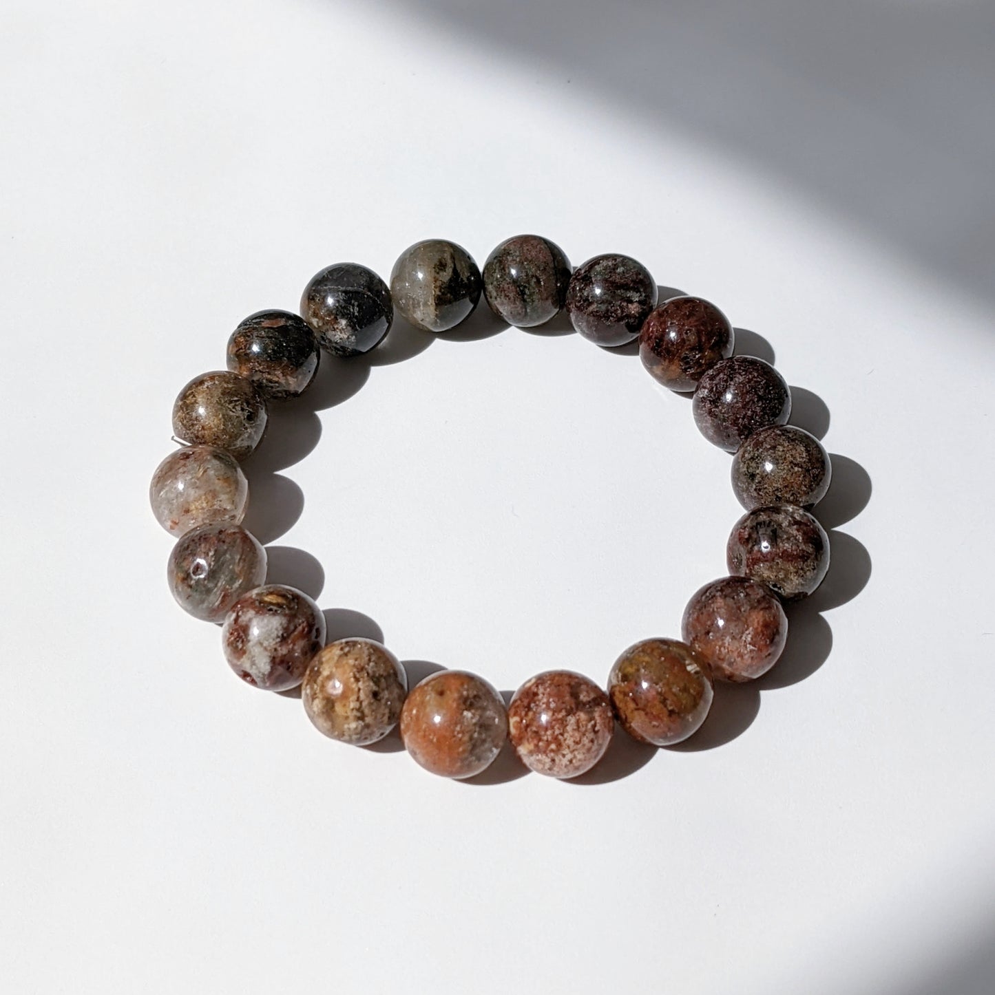 [MBLD01] Garden Lodolite Beaded Bracelet 滿盆花幽靈 10mm