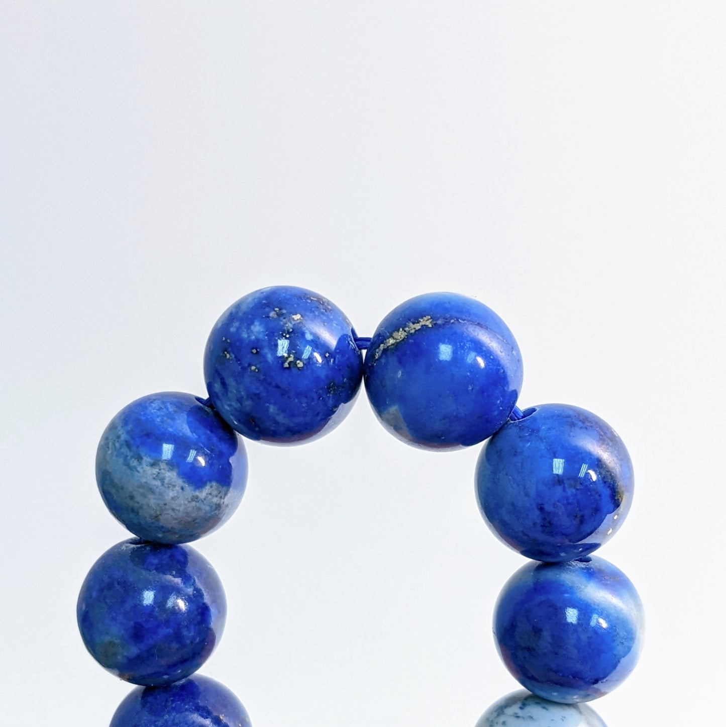 [MBLL02] Lapis Lazuli Beaded Bracelet 玉化老礦青金石 11mm