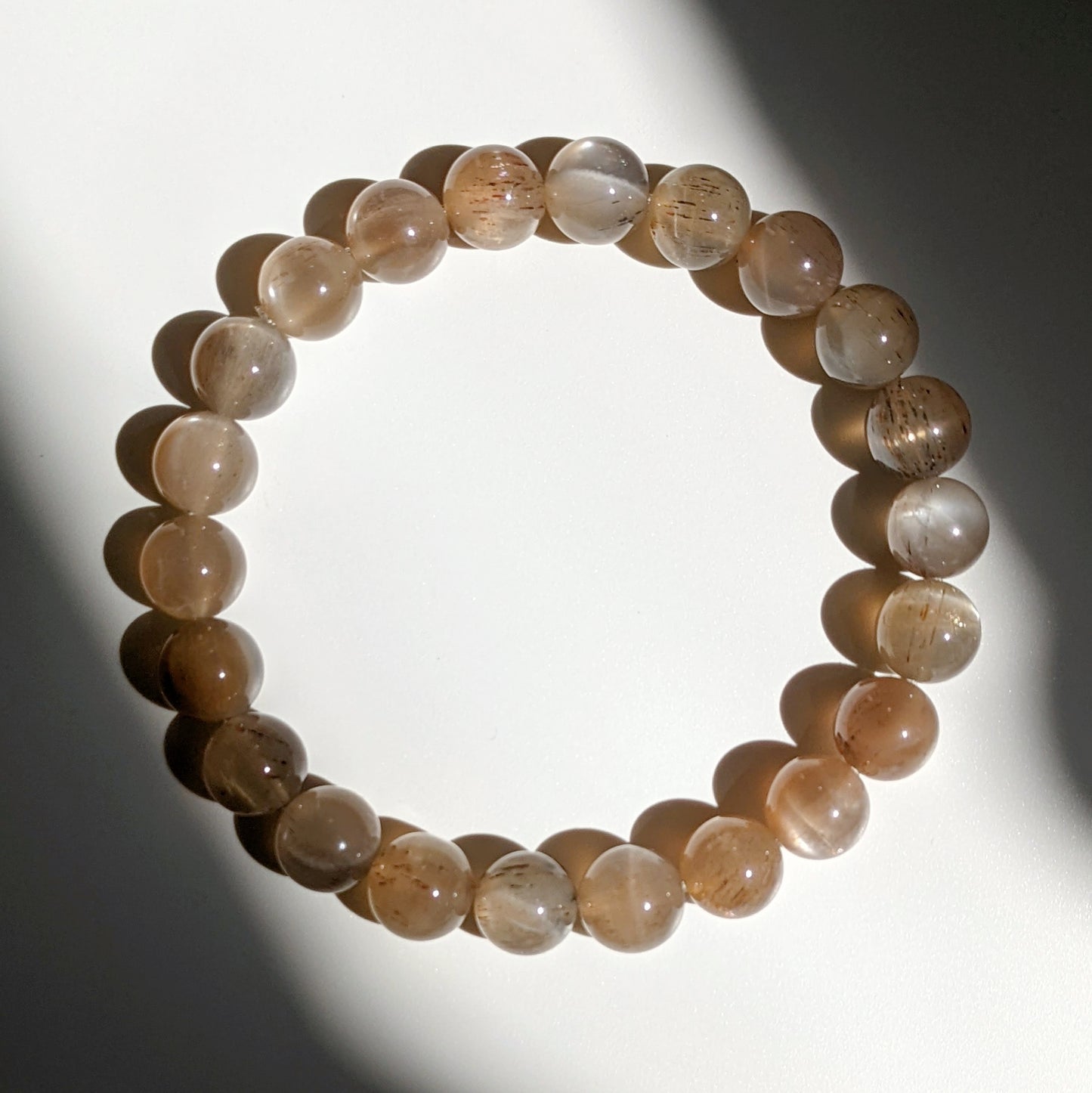 [MBSU02] Sunstone Beaded Bracelet 太陽石手串 9mm