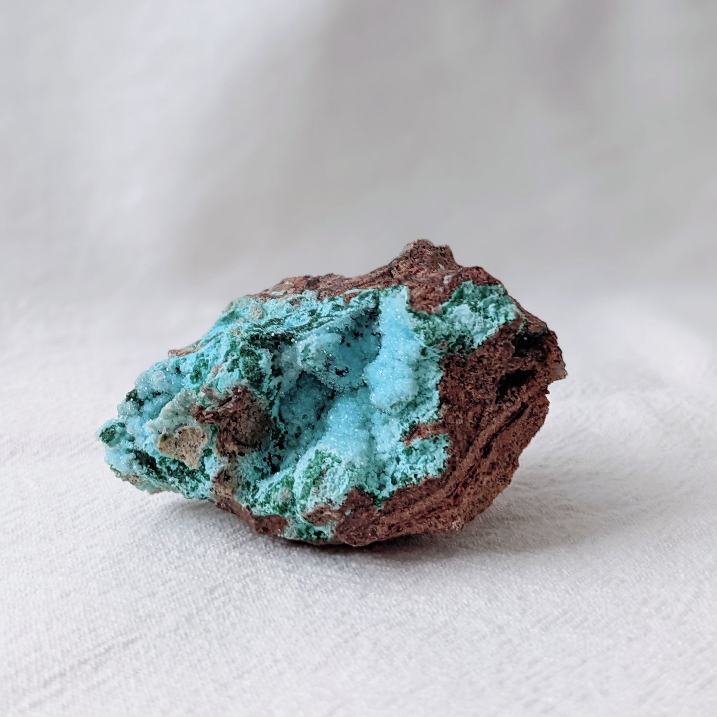 [CY02] Chrysocolla Malachite Dioptase and Quartz, Congo 剛果硅孔雀石翠銅石英共生