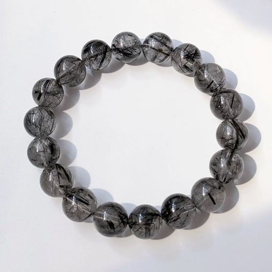 [MBBR01] Black Rutilated Quartz 黑髮晶 11mm